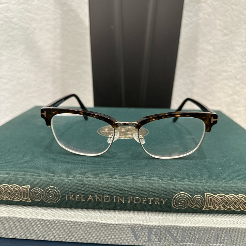 Tom Ford tortoises Shell Half-Rim Glasses
